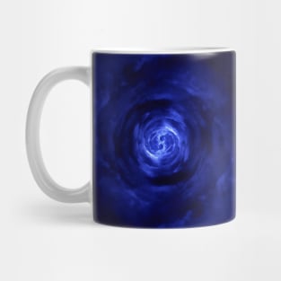 Blue Wormhole in Space Mug